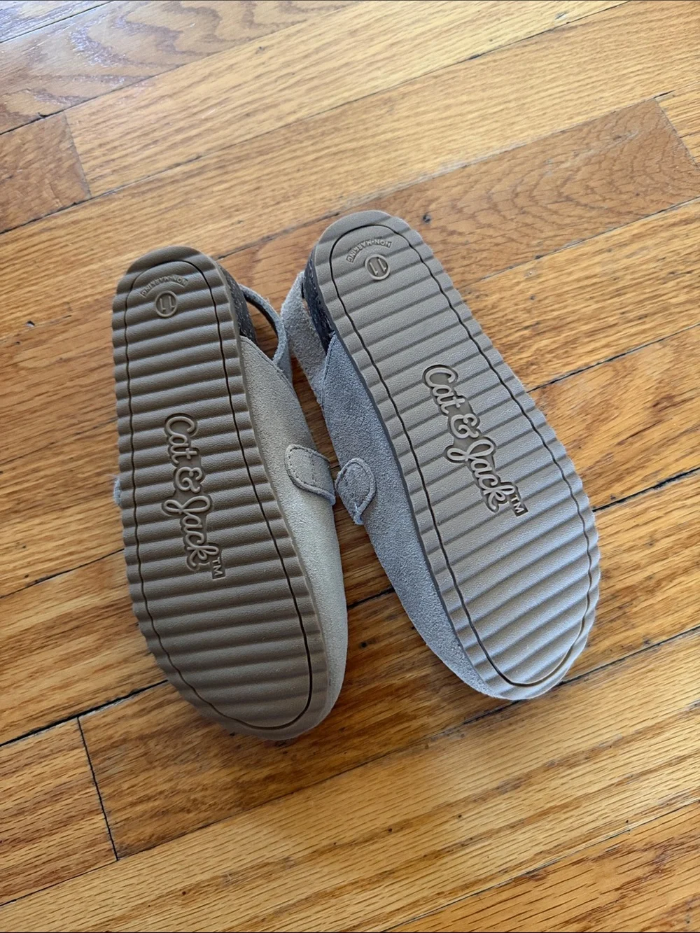 Cat & Jack Kids Taupe Suede Buckle Slip-On Shoes